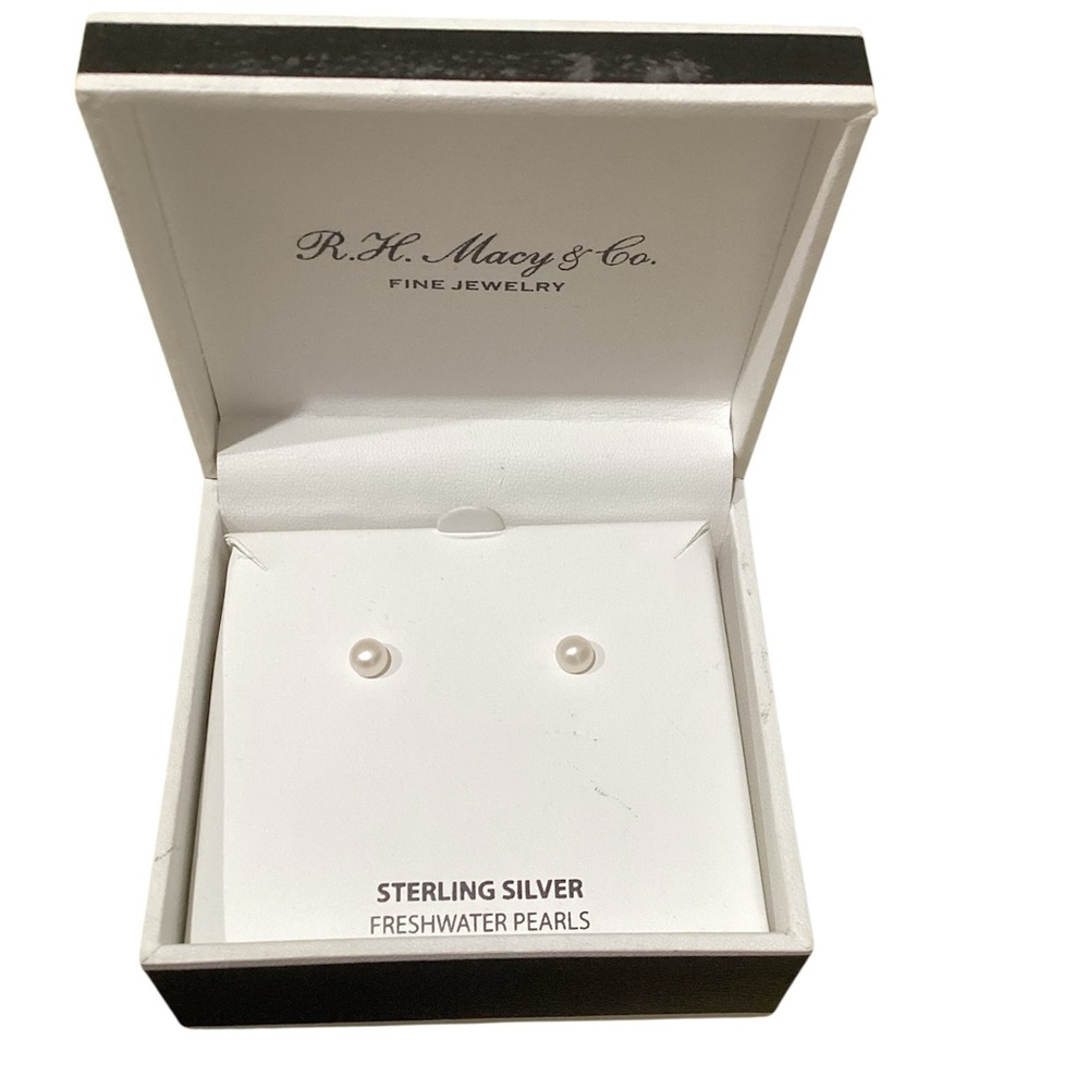 Sterling Silver 14k plated Freshwater Pearl Earrings